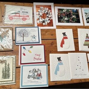 Assorted Christmas Handmade Greeting Cards
